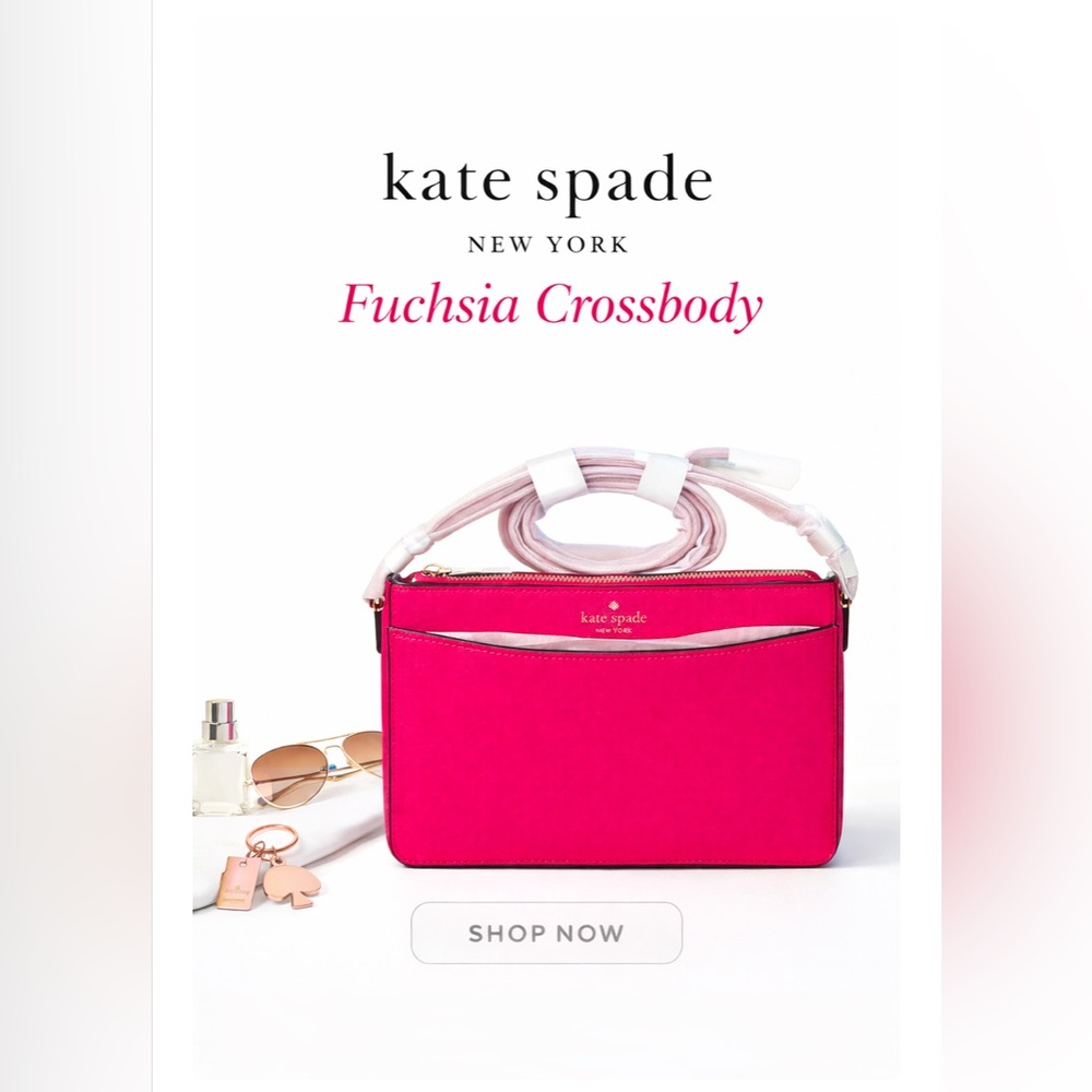 ♠️Kate Spade New York Rory crossbody shoulder bag in durable saffiano leather.